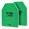 VEVOR Weight Vest Plates, 19.75 LB Pairs, Premium Steel Weighted plates, Contoured Ergonomic Fit – WODs, Additional Weight for Weight Vests