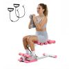VEVOR Deep Squat Machine, Adjustable Glutes Trainer Machine with 3 High-Strength Resistance Bands, Folding Core Leg & Glutes Exercise Trainer
