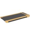Walking Pad, Under Desk Treadmill with 17" x 43" Wide Belt, Remote Control, Bluetooth Speaker, Wheels and LED Display