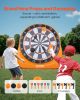 VEVOR Inflatable Soccer Dart Board, over 6 ft High Giant Soccer Dart Board with 4 Kick Balls 6 Darts 6 Axe & Air Pump, 3-Min Setup