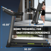 Folding Treadmills for Home/Office-3.5 HP 330lbs Weight Capacity Portable Electric Foldable Treadmill Walking Pad-Running Exercise Walk Machine Heavy