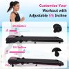 NEW Folding Walking Pad Under Desk Treadmill for Home Office -2.5HP Walking Treadmill With Incline 0.5-7.5MPH 300LBS Capacity Treadmill for Walking Ru