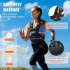 VEVOR Adjustable Weighted Vest, 20-32lb Weight Vest with 6 Ironsand Weights and Reflective Stripe, Body Weight Vest Exercise Set for Men Women