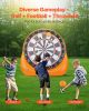 VEVOR Inflatable Soccer Dart Board, over 6 ft High Giant Soccer Dart Board with 4 Kick Balls, 12 Tennis and Air Pump, 3-Min Setup