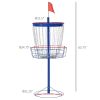 Disc Golf Catcher 24-Chain Portable Lightweight with Carry Bag Blue for Outdoor Pursuits