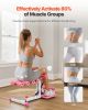 VEVOR Deep Squat Machine, Adjustable Glutes Trainer Machine with 3 High-Strength Resistance Bands, Folding Core Leg & Glutes Exercise Trainer