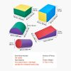 Climbing Toys, 5-Piece Set, Foam Climbing Toys for Toddlers 6 Months to 3 Years Old, PU Leather Climbing Blocks