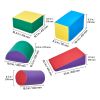 Climbing Toys, 5-Piece Set, Foam Climbing Toys for Toddlers 6 Months to 3 Years Old, PU Leather Climbing Blocks