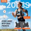 VEVOR Weighted Vest, 20 lbs Weight Vest with Reflective Stripe, Adjustable Buckle Body Weight Vest for Men Women