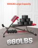 VEVOR Multi-Functional Weight Bench for Full Body Workout, Roman Chair Hyperextension Bench
