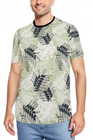 Allover Print Short Sleeve Tshirt (Color: AP09, size: L)