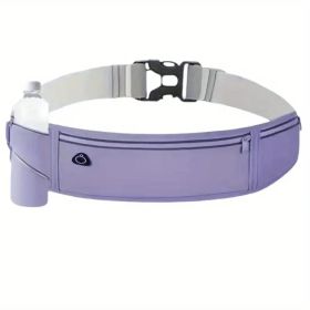 Hands-Free Adventure Waist Pack – Durable Nylon with Theft-Proof Zipper & Reflective Safety Features (Color: Grey)