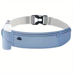 Hands-Free Adventure Waist Pack – Durable Nylon with Theft-Proof Zipper & Reflective Safety Features (Color: Blue)