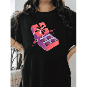 Casual Women's Cotton T-Shirt with Bow Detail - Trendy and Comfortable for Every Season (Style: 24)
