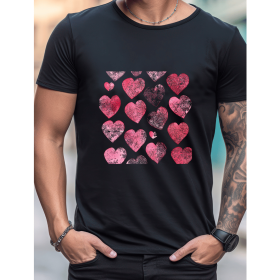 Celebrate in Style with This 100% Cotton Men's Valentine's Day Tee (Style: 500)