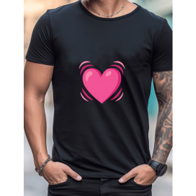Celebrate in Style with This 100% Cotton Men's Valentine's Day Tee (Style: 152)