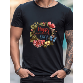 Celebrate in Style with This 100% Cotton Men's Valentine's Day Tee (Style: 149)