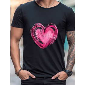 Celebrate in Style with This 100% Cotton Men's Valentine's Day Tee (Style: 146)