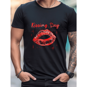 Celebrate in Style with This 100% Cotton Men's Valentine's Day Tee (Style: 140)