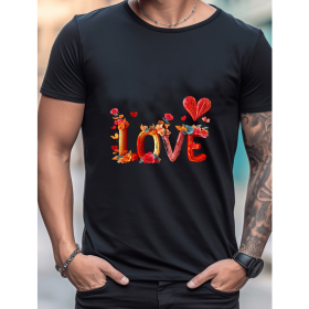 Celebrate in Style with This 100% Cotton Men's Valentine's Day Tee (Style: 178)