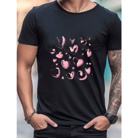 Celebrate in Style with This 100% Cotton Men's Valentine's Day Tee (Style: 180)