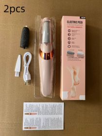 Electric Foot Grinder Foot Peeling Machine Foot Repair Tool (Option: Toothpaste Box Pink 2pcs)