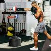Free Standing Boxing Bag with Stand, Punching Speed Bag Reaction Bar Challenge with Suction Cups, 64-81in Adjustable Height for Teenagers and Adults